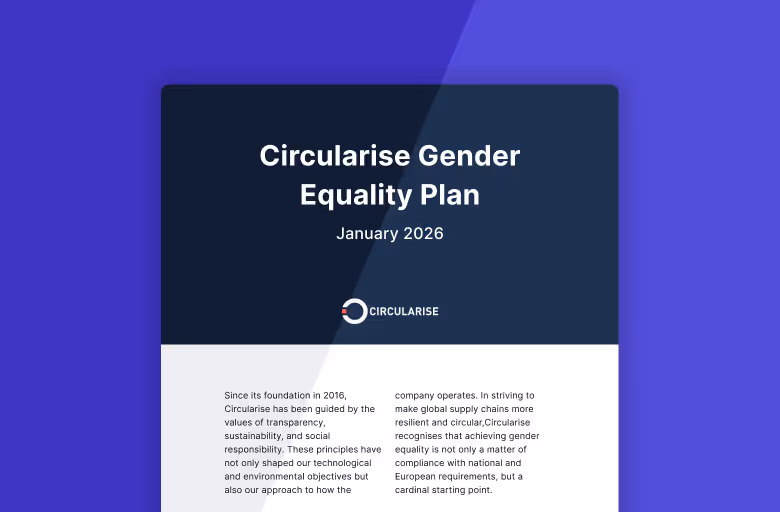 Circularise Gender Equality Plan preview